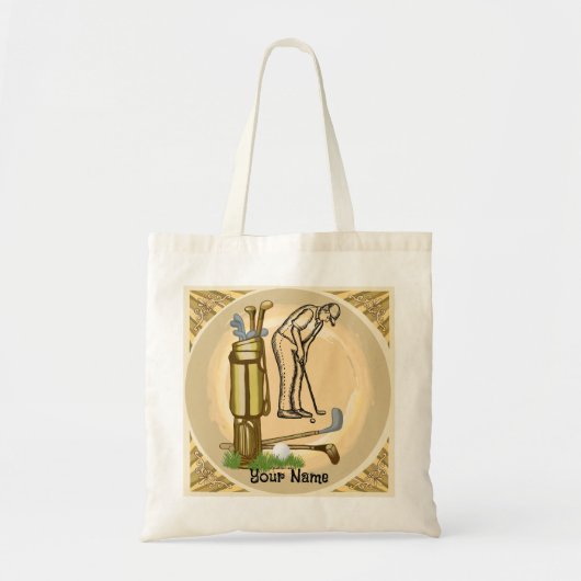 Oude Golfclubs golf Tote Bag (Voorkant)