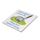 Oude Golfers Tegeltje (Zijkant)
