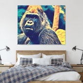 Oude Gorilla Origineel Abstract oerwoud Canvas Afdruk (Insitu (Slaapkamer))