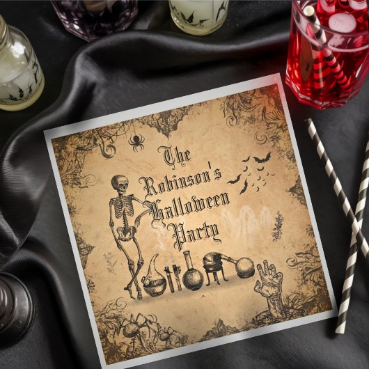 Oude Goth Halloween Griezeld Griekse Custom Servet