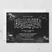 Oude Gothic Halloween Kaart (Voorkant)