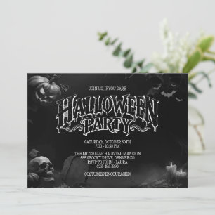 Oude Gothic Halloween Kaart