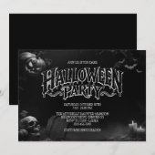Oude Gothic Halloween Kaart (Voorkant / Achterkant)