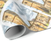 Oude Gothische Architectuur van de Heilige Trinity Cadeaupapier (Rol Hoek)