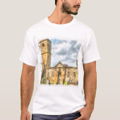 Oude Gothische Architectuur van de Heilige Trinity T-shirt (Voorkant)
