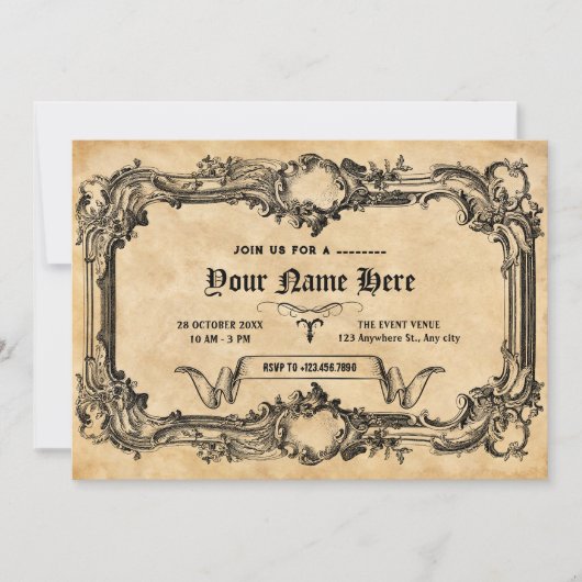 Oude gotiek kaart (Voorkant)