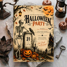 Oude gotische griezelige begraafplaats Halloween-f