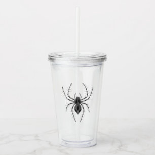 Oude gotische Halloween spin Acryl Drinkbeker