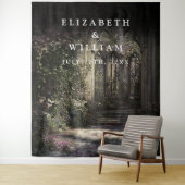 Oude Gotische Kasteeltuin Foto Booth Prop Achtergr Wandkleed (In situ)