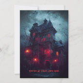 Oude Gotische Mansion Halloween Party uitnodiging (Voorkant)