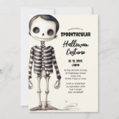 Oude Gotische Skeletten Feestje Kaart (Voorkant)