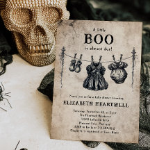 Oude gotische waslijn Halloween baby shower
