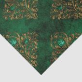 Oude Goud Smaragd Frans Tissuepapier (Detail)