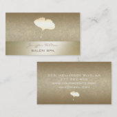 Oude goudbruine goudbruin visitekaartje