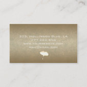 Oude goudbruine goudbruin visitekaartje