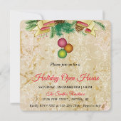 Oude gouden achtergrond, Kerst magie Kerstkaart (Voorkant)