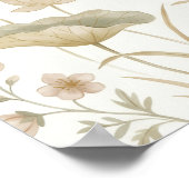 Oude Gouden Bloem Botanische Poster (Hoek)