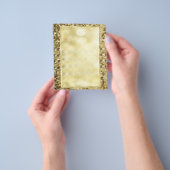 Oude Gouden Bokeh-sjabloon met Lovertjes Flyer (Hand)