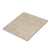 Oude Gouden Egyptische Hiërogliefen Tegeltje (Zijkant)