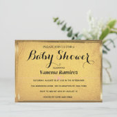 Oude gouden elegantie kaart (Staand voorkant)