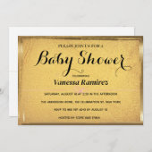 Oude gouden elegantie kaart (Voorkant / Achterkant)