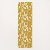 Oude gouden en witte afgeronde lijnen patroon yogamat (Voorkant)