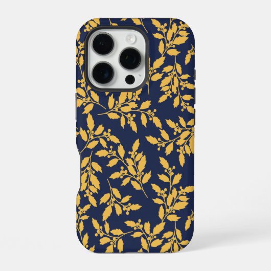 Oude Gouden Misteletoe iPhone Hoesje (Achterkant)
