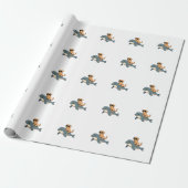 Oude Gouden Retriever Ridder Belugawalvis Grappig Cadeaupapier (Uitgerold)