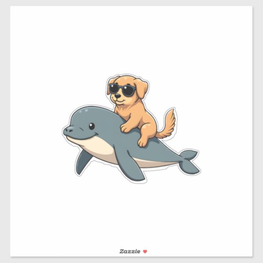 Oude Gouden Retriever Ridder Belugawalvis Grappig Sticker (Vel)