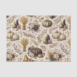 Oude Gouden Vijgen Elegante Thanksgiving Tissuepapier