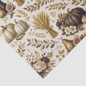 Oude Gouden Vijgen Elegante Thanksgiving Tissuepapier (Detail)