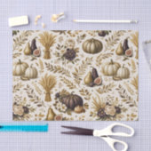 Oude Gouden Vijgen Elegante Thanksgiving Tissuepapier (Craft)