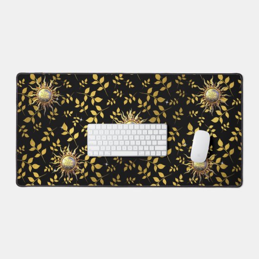 Oude gouden zon bureaumat (Keyboard & Muis)