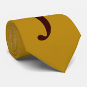 oude goudkleur met monogram stropdas (Opgerold)