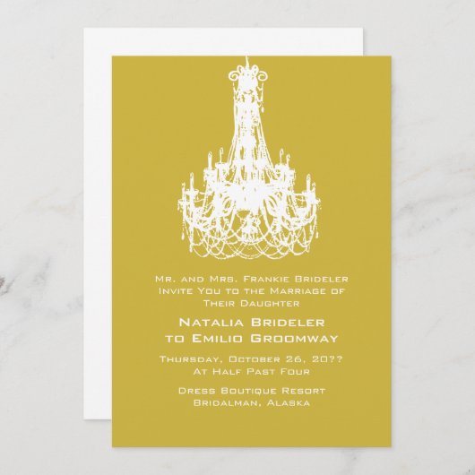 Oude goudkleurendrik kaart (Voorkant / Achterkant)