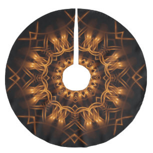 Oude goudkoperen medaillonrok kerstboom rok