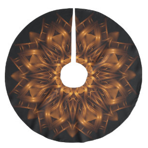 Oude goudkoperen medaillonrok kerstboom rok