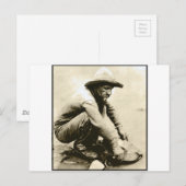 Oude Goudzoeker Western Prospector Briefkaart (Voorkant / Achterkant)
