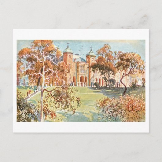 Oude Government House, Perth, Australië Briefkaart (Voorkant)