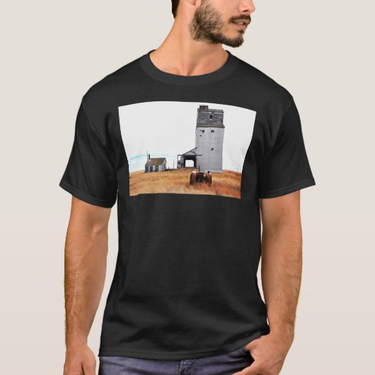Oude graankivesten en tractoren t-shirt (Voorkant)