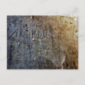 Oude graffiti in de Tower van Londen Briefkaart (Voorkant)