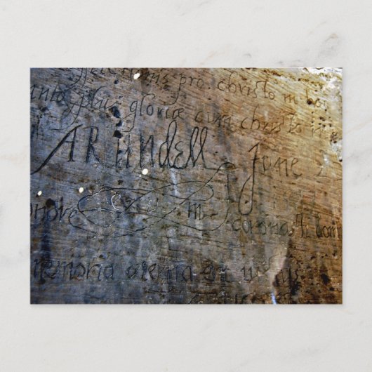 Oude graffiti in de Tower van Londen Briefkaart (Voorkant)