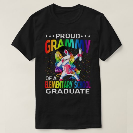 Oude Grammy van een basisschool Afstuderen Unico T-shirt (Design voorkant)
