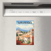 Oude Granada Alhambra Spanje Reizen Magneet (Insitu (Vaatwasser))