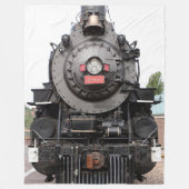 Oude Grand Canyon-raillocomotief Fleece Deken (Voorkant)