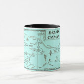 Oude Grand Cayman kaart mok (Midden)