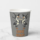 Oude grap Goose Bump Halloween Papieren Bekers (Achterkant)