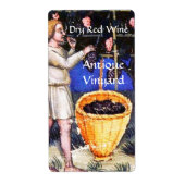 OUDE GRAPE VINEYARD HARVEST ETIKET (Voorkant)