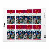 OUDE GRAPE VINEYARD RED RED WINE BARRELS WAX SEQUE ETIKET (Full Sheet)