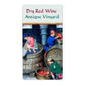 OUDE GRAPE VINEYARD RED RODE WIJNBARRELS ETIKET (Voorkant)
